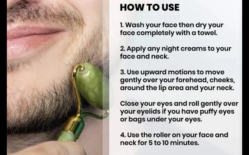 how to jade roll your face and neck