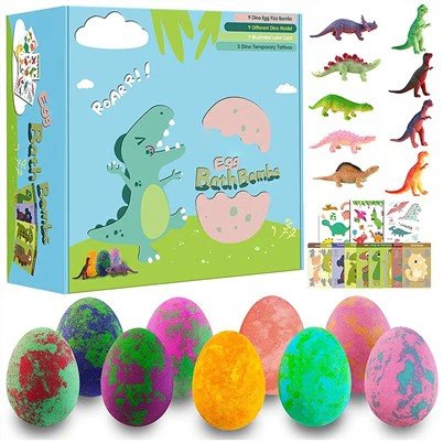 Organska bomba za kupanje dinosaura s igračkama iznutra