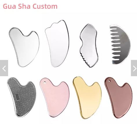 Gua Sha alat u obliku srca od nehrđajućeg čelika 304
