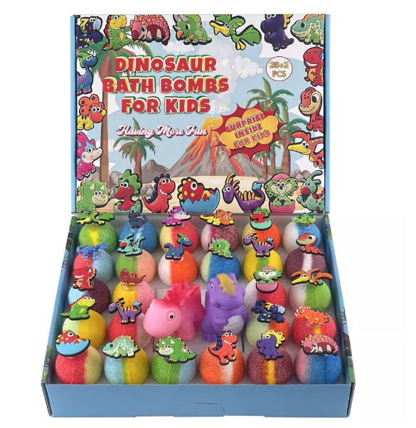 Kupke bombe s igračkama dinosaura