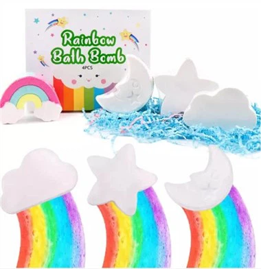 Star Moon Cloud Rainbow Bath Bomb