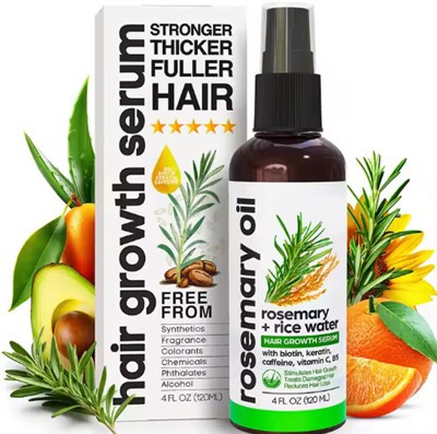 Njega kose ulje ružmarina i riža voda Rast kosa Spraj serumski ulje